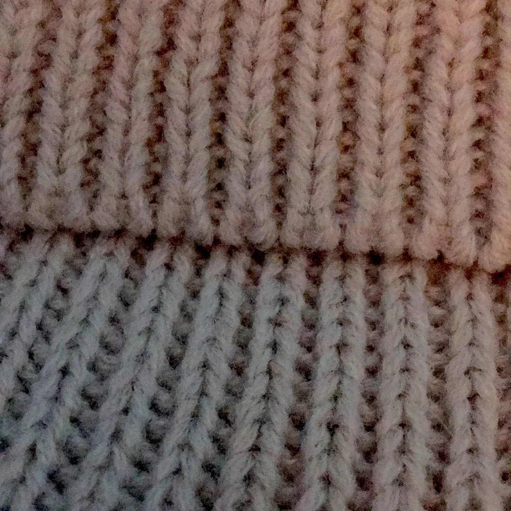 Beige knitted cropped turtle neck sweater. - Picture 2 of 4